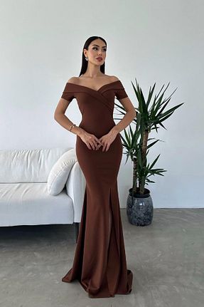 لباس قهوه ای زنانه بافتنی Deafox - کد 826712332