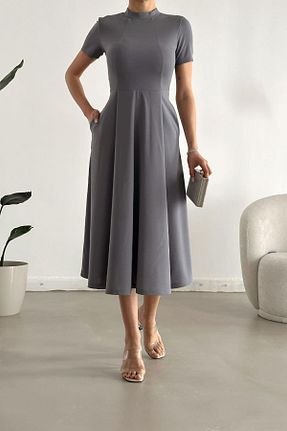 لباس طوسی زنانه بافتنی Deafox - کد 733588607