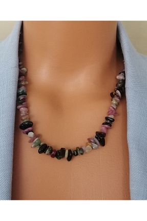 گردنبند جواهر بنفش زنانه سنگ طبیعی LemaStone - کد 882877939