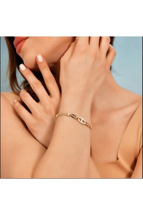 دستبند طلا زرد زنانه 14 عیار by milo jewellery - کد 882902117