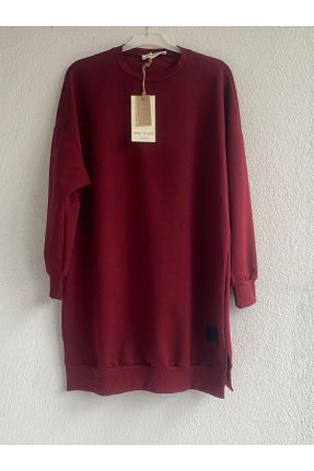 تونیک زرشکی زنانه بافتنی Soul - کد 882894725