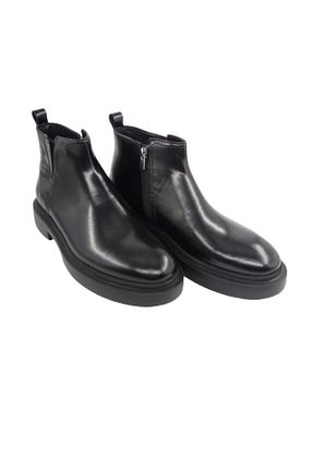 بوت / نیم بوت مشکی زنانه چرم خالص Oneka Shoes - کد 870886238