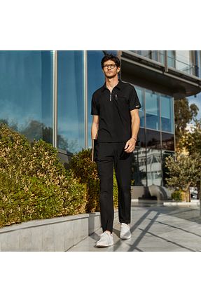 لباس کار مشکی ÇİZGİ MEDİKAL - کد 883101234