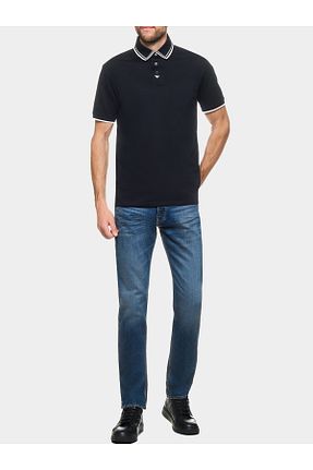 پولوشرت سرمه ای مردانه پنبه ای Emporio Armani - کد 883072906
