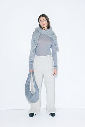 ساق شلواری طوسی زنانه پنبه ای H&M - کد 881710700