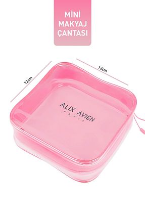 کیف آرایش صورتی Alix Avien - کد 879895746