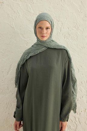 شال نارنجی زنانه پنبه ای Qef - کد 844766111