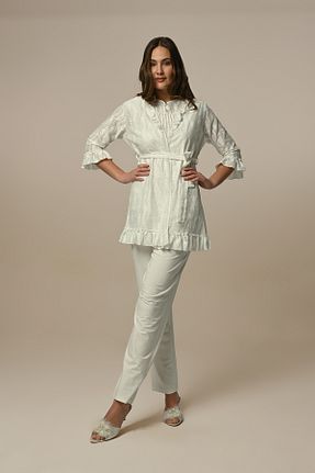 ست لباس راحتی نباتی زنانه ساده Marilyn Club - کد 883116139