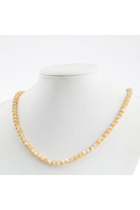 گردنبند جواهر بژ زنانه سنگ OSMANLI DOĞAL TAŞ - کد 669894065