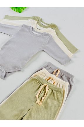 ست نوزادی رنگی بچه گانه پنبه ای EFU BABY - کد 883204318
