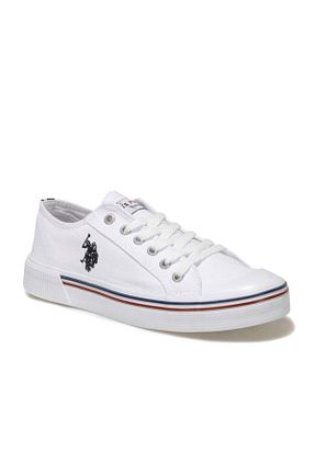 کفش اسنیکر سفید زنانه بند دار U.S. Polo Assn. - کد 904226266