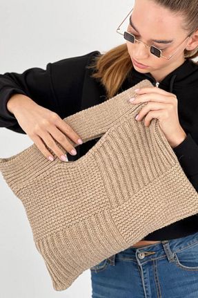 کیف دستی بژ زنانه ابعاد کوچک Miss Poem - کد 882871226