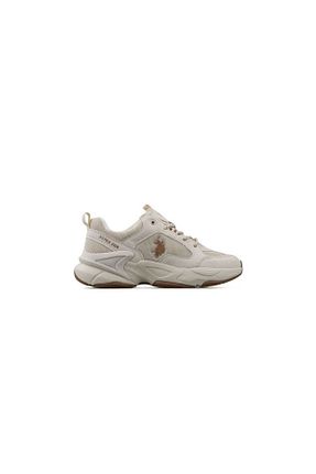 کفش اسنیکر بژ زنانه بند دار U.S. Polo Assn. - کد 904225350