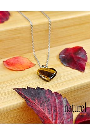 گردنبند جواهر زرد زنانه سنگ طبیعی Naturel Tılsım - کد 333973379