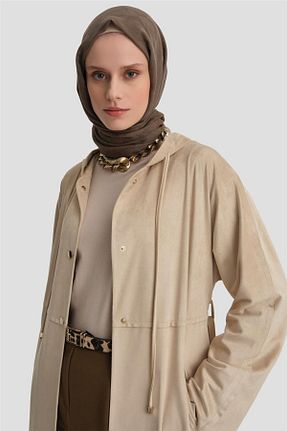 مانتو بلند حجاب بژ زنانه Armine - کد 883199863