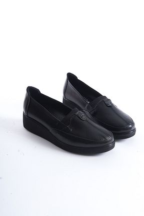 کفش آکسفورد مشکی زنانه چرم خالص Modabuymus - کد 883220064