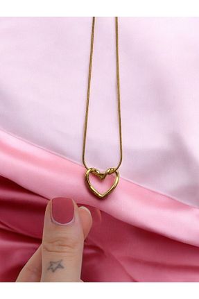 گردنبند استیل ( فولاد ) زرد زنانه استیل (فولاد) ADURĞUT - کد 883226245