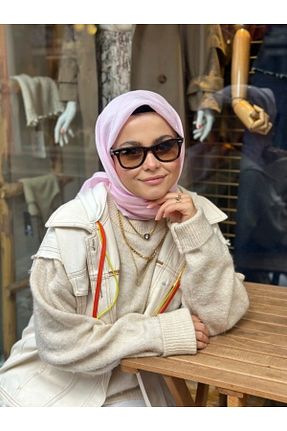 روسری رنگی ساده La boutique - کد 883204059