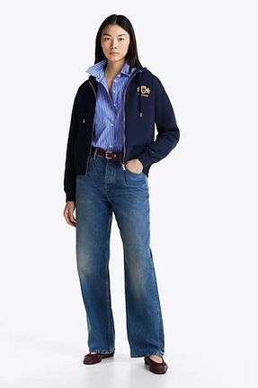 سوئیشرت سرمه ای زنانه رگولار Tommy Hilfiger - کد 883229612