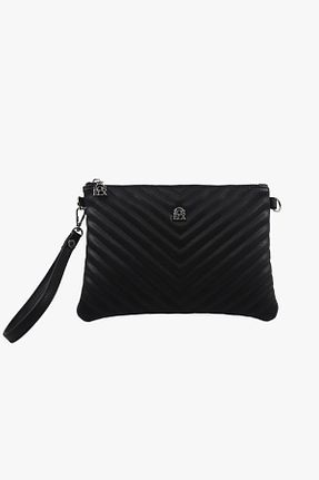 کیف پورتفوی و کلاچ مشکی زنانه چرم مصنوعی SOSELA - کد 883219631