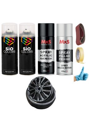 رنگ اسپری مشکی sıocolors - کد 883184416