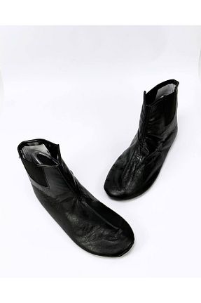 بوت خانگی مشکی زنانه چرم خالص YAŞARYILDIZ AYAKKABI 1963 TEN BERİ - کد 883259983