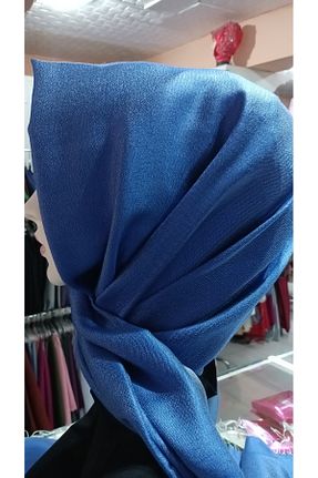 شال آبی زنانه ابریشم ARMANDA - کد 883188511
