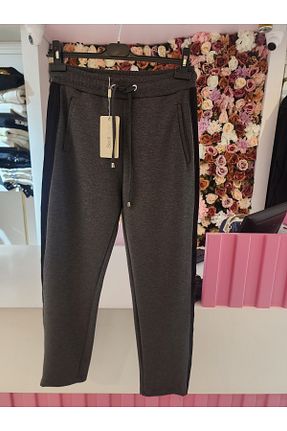 شلوار کرمگن طوسی زنانه رگولار SEÇİL - کد 869845745