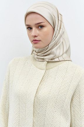 روسری بژ İpek Tivil Tuğba - کد 883258070