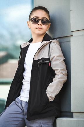 بادگیر و بارانی مشکی بچه گانه ضد آب Pina Kids - کد 810263965