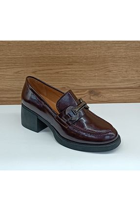 کفش کژوال زرشکی زنانه چرم خالص Greyder - کد 883264360