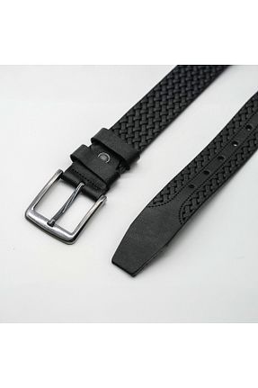 کمربند مشکی مردانه چرم خالص Lux Leder - کد 883213187