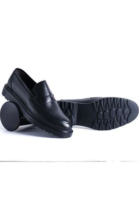 کفش کژوال مشکی مردانه چرم خالص Genel Markalar - کد 882321172