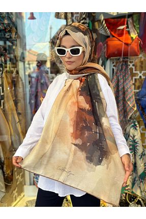 شال رنگی زنانه پنبه پلی استر La boutique - کد 883275542