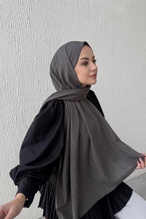 شال طوسی زنانه Byedauzunlar - کد 883263193