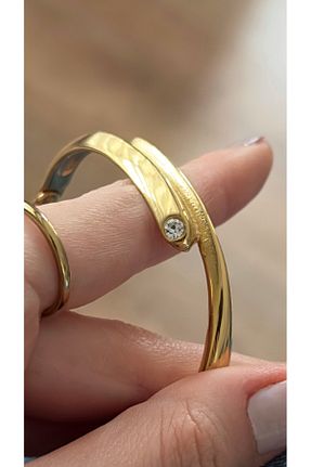 دستبند استیل (فولاد) زرد زنانه استیل ضد زنگ Opia JEWELRY - کد 883248082