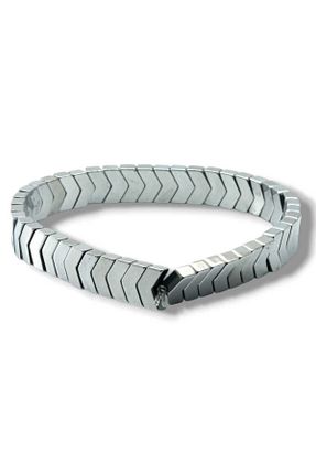 دستبند استیل (فولاد) مشکی زنانه سنگ Tajemny - کد 883285921