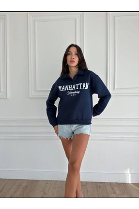 شلوارک و برمودا سرمه ای زنانه بافتنی Butik - کد 883290408