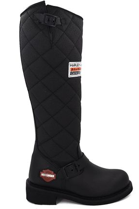 بوت / نیم بوت مشکی زنانه پاشنه تخت Harley Davidson - کد 316890084