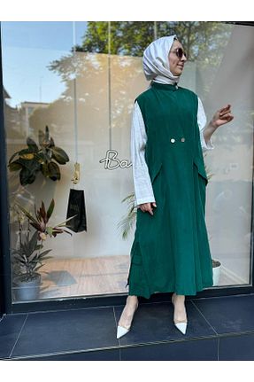 جلیقه حجاب سبز زنانه رگولار MissWhence - کد 883284847