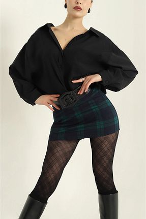 پیراهن مشکی زنانه رگولار Genel Markalar - کد 883332178