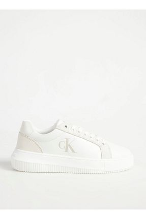 کفش اسنیکر سفید زنانه بند دار Calvin Klein - کد 883379150
