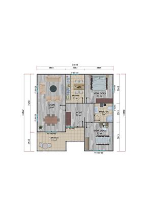 خانه پیش ساخته Sismik Prefabrik Çelik Yapı - کد 883369762
