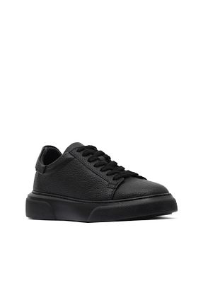 کفش اسنیکر مشکی مردانه چرم اصل Bueno Shoes - کد 883390288