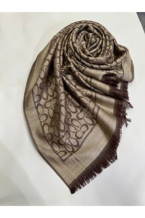 شال بژ زنانه ابریشم Ela Şal - کد 883412648