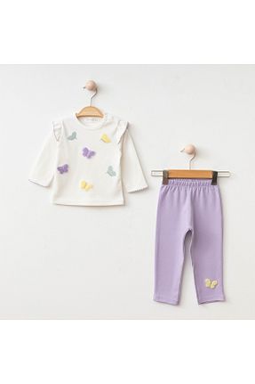 ست نوزادی بنفش بچه گانه پنبه ای EDM Kidss - کد 883424534