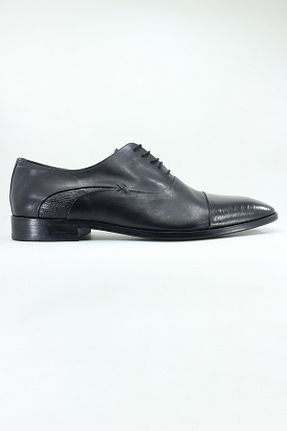 کفش کلاسیک مشکی مردانه چرم خالص İnci - کد 883421699