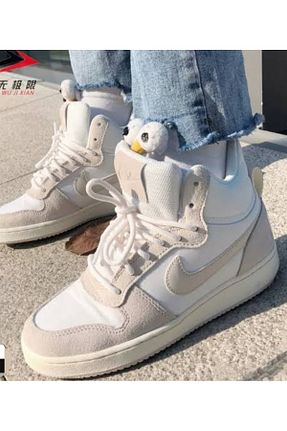 کفش اسنیکر بژ زنانه بند دار Nike - کد 883468287