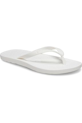 دمپائی سفید زنانه پاشنه تخت Crocs - کد 883486073