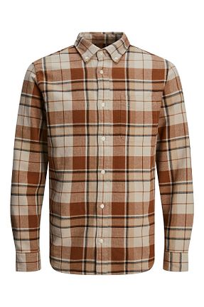 پیراهن نارنجی مردانه رگولار Jack & Jones - کد 888636796